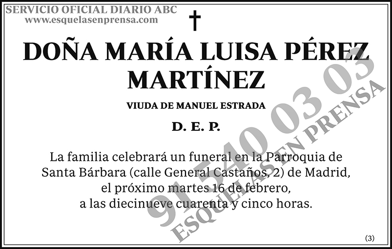 María Luisa Pérez Martínez